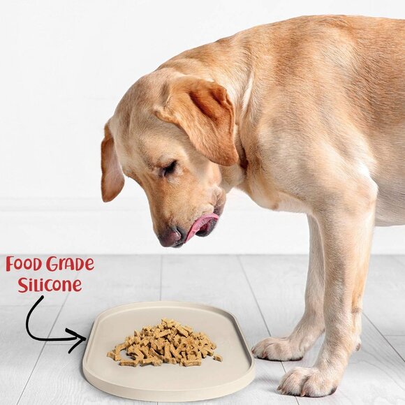 Dog Food Mat - Waterproof Dog Bowl Mat, Silicone Pet Mat for Food and Water Bowl - Picture 7 of 9